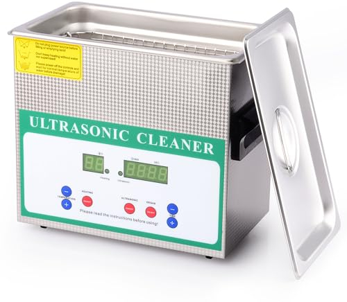 stonylab Limpiador Ultrasónico, limpiadores Ultrasónico Profesional Multiusos de Acero Inoxidable con Temporizador de Pantalla Digital y Control de Calor para Laboratorio 220V, 3.2L