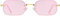 H HELMUT JUST Lunette de Soleil pour Femme Rectangulaire Petites Verre Mioir Rose Anit UVA UVB