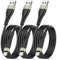 Apple MFi Certified iPhone Charger Cable 3 Pack 3 Ft, OIITH Lightning Charging Cord, Fast 2.4A iPhone USB Cord Compatible with iPhone12/11/XS/Max/XR/X/8/8P/7P/6/iPad - Gold