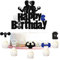 G-LOVELY'S 6PCS Fitness Kuchen Deko, Sport Kuchendeko, Cupcake Topper Tortendeko mit Hantel Gewichtheben für Fitness Gym Thema Party Dekorationen