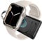 Aukvite Chargeur Portable pour Apple Watch 10/9/8/7/6/5/4/3/2/SE, Chargeur sans Fil Watch Power Bank 1800 mAh Portable Chargeur Voyage Magnétique pour Chargeur iWatch avec Porte-cle Connecté
