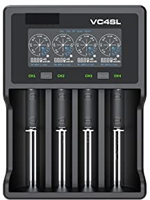 Ladegerät 18650 Ladegerät QC3.0 Schnellladegerät Typ C USB Schnellladung AAA AA Lithiumbatterien Wiederaufladbare 21700 Ladegerät