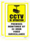 Goodvia CCTV in Operation Sign Metal Reflective Outdoor 7 X 10 Inches Security Camera Rust-Free Aluminium Monitored CCTV Sign 2-Pack
