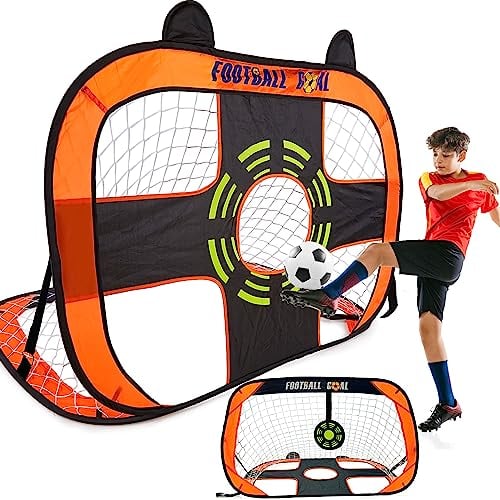 Lubibi Porta da Calcio Pieghevole Pop-up da Cortile per Bambini da Giardino per Allenamento Casa,120cmx80cmx80cm