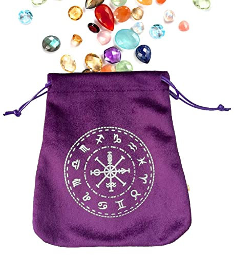 fanelod Tarot-Tasche - Tarot-Kartentasche Samt-Aufbewahrungstasche mit Kordelzug für Tarot-Enthusiasten | Tarots Oracle TarotCards Aufbewahrungstasche für Runen & Schmuck Reisegeschenk