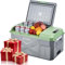 BODEGA COOLER Réfrigérateur de voiture 12 V, congélateur portable de 18 litres, réfrigérateur de voiture -15,6 °C à 20 °C, compresseur électrique 12/24 V CC 100-240 V CA pour camping-car, camping,