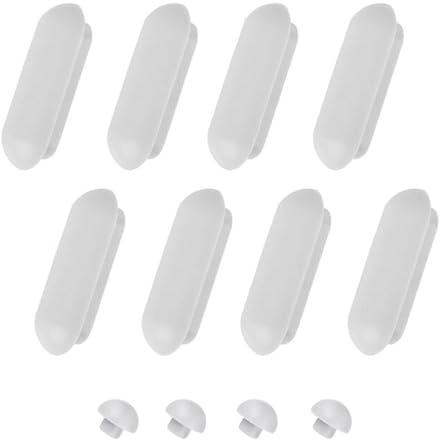 EIHI 12 Pezzi Set Paracolpi WC, Paracolpi per WC, Copriwater Universali Paraurti Water Set Gommini per Copriwater, Accessorio Ammortizzatore, Copri Sedile di Ricambio per Toilette (Bianco)