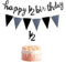Banner Happy 6 Months Birthday, Happy 1/2 Birthday, Wimpelkette, 6 Monate alt, Geburtstagsparty-Dekorationsset für Babyparty, Glitzer-Schild, Jungen, Mädchen, Zuhause, Innen- und Außenbereich,