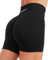 JOYSPELS Sport Shorts Damen Scrunch Butt Gym, Kurze Sporthose Damen Shorts Radlerhose High Waist Laufhose Schwarz S