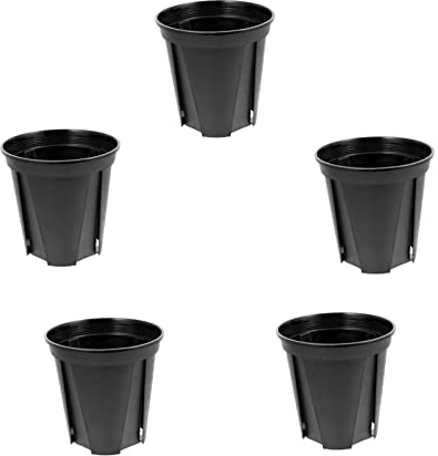 YARNOW 5 Pièces Pot de Fleurs en Plastique Vert aneth Pot de Plantation hydroponique Cache- Ananas Jardiniere Plastique de Fleur jardinières Robustes jardinières Maison
