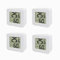 4Pcs Mini Digital Thermometer Hygrometer, Indoor Thermometer Hygrometer LCD Display, High Precision Sensor Hygrometer for Humidors, Greenhouse, Garden