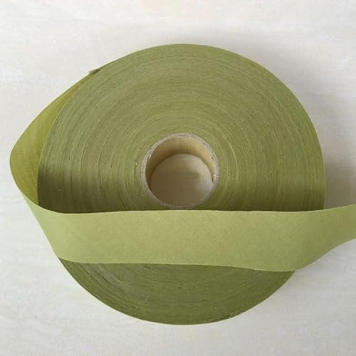 Ungefalzt Schrägband Baumwolle Polyester Gemisch 40mm zum nähen (Olivgrün, 5 Metre)
