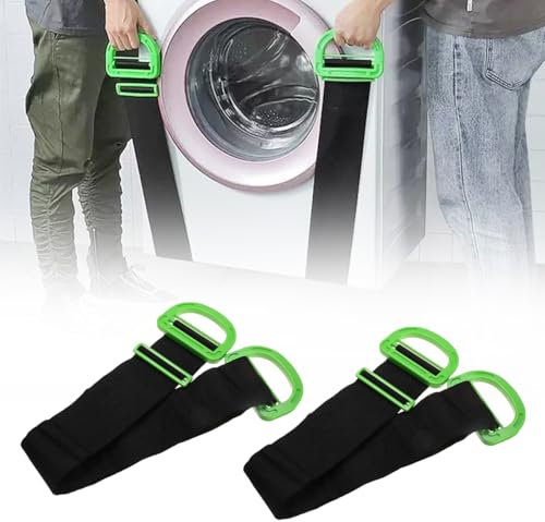 Suevut 2 Pack Adjustable Lifting Moving Straps, Single or Multi-Person Retractable Carrying Strap, Heavy Lifting Straps for Furniture, Mattress, Boxes, Construction Materials, Supports Up to 100KG