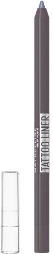 Maybelline New York - Crayon Yeux Waterproof - Texture Gel - Effet Tatouage - Tenue Extrême Jusqu'à 36 H - Tattoo Liner Galactic Chrome - Teinte : Space Graphite - 1,3 g