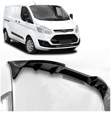 CHROMEMASTER | Dachspoiler Heckspoiler Kompatibel mit Ford Transit Custom 2012-2023; Auto Zubehör - Spoiler für Auto; Polyurethan; Zum Lackieren; Montagemethode: Klebstoff | Optisches Autotuning; ABE