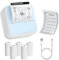 OFFCUP Mini Drucker Mini Fotodrucker mit 5 Papierrollen Tragbarer Mini Printer Thermodrucker Taschendrucker Smartphone Bluetooth Drucker für iOS und Android für Studiennotizen Fotos Etiketten, Blau