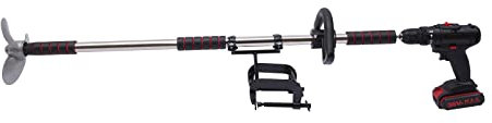 Electric Trolling Motor, 36V Transom Mounted Outboard Motor with Adjustable Gears(25+1), Three-Blade Propeller and 2 Batteries, for Small Boats Less Than 2.5m