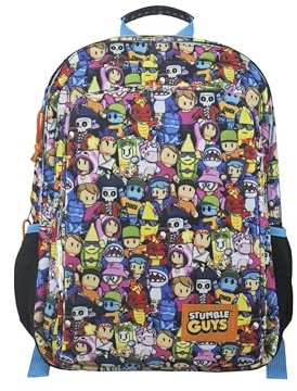 CYPBRANDS CyP Brands-Stumble Guys, Mochila, Mochila adaptable a carro, Multicolor, Producto Oficial