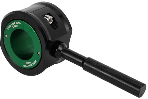 Runfarr Attrezzo Morsa Forcella Moto 48mm,Pinza Universale Ammortizzatore Anteriore,Set Chiavi Riparazione e Manutenzione Ammortizzatore-Verde