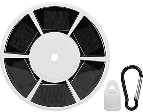 Ldafava LED Solar Power Flagpole Light Outdoor Tent Light Flag Pole Lamp for Villa Courtyard White ABS Material 22x3.5x1.38cm 465g