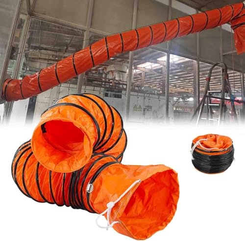 AVLLSO Abluftschlauch Zylinder Ventilator Ductwork für Abgasventilator Klimaanlage, Flexible PVC Utility Blower Fan Leitung Schlauch(L 10m/33 Ft,Id(A) 70CM/27.5 In)