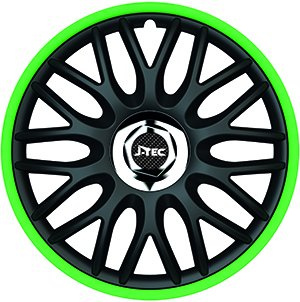 ZentimeX Z778332 Radkappen Radzierblenden universal 14 Zoll Green R