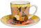 Goebel Momento D´ORO Espressotasse mit Untertasse aus Porzellan mit Katzenmotiv Rosina Wachtmeister, Maße: 12cm x 12cm x 7cm, 66-860-20-1