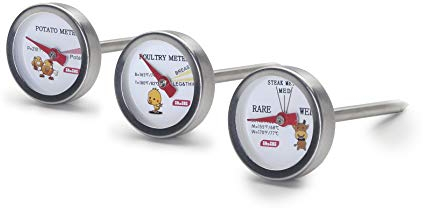 Ibili Backofenthermometer, Edelstahl, 30 x 2,5 x 7 cm, Weiß/silberfarben