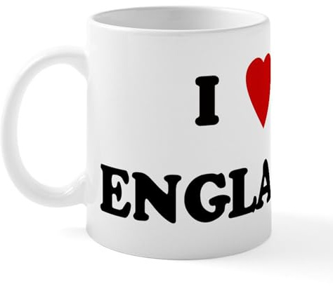 CafePress I Love England Mug 11 oz (325 ml) Ceramic Coffee Mug
