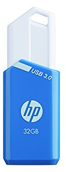 Clé USB 32 GO hp X755 W coulissante 3.0 Bleu