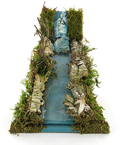 Ferrari & Arrighetti Stromschnelle für Krippe, Bertoni Weihnachtslinie, Holz, Mehrfarbig, 15 x 21 x 23,5 cm