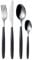 Guzzini Black 24 Piece Cutlery Set My Fusion,16.8x7.5x25.5 cm