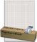 Landre 100050592 Flip-Chart-Blöcke, Vollformat 68 x 99 cm, 20 Blatt, 80 g/qm, 5 Stück (Holzfreies Papier, Gerollt, inkl. 4 Marker)