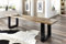 SAM® Stilvolle Sitzbank Imker aus Akazie-Holz, Bank mit lackierten Beinen aus Roheisen, naturbelassene Optik mit Einer Baumkanten-Oberfläche, 140 x 40 cm