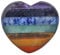 mookaitedecor 7 Chakra Cœur Pierre Meditation Lithothérapie,Reiki Cœur Decoration pour Guérison des Cristaux Naturelle Anti Stress