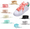 Lacci per scarpe 8 Pair in raso piatti larghi 2cm per donna ragazza, 8 colori Lacci per scarpe 120cm Lacci per nastri lunghi in raso Lacci bassi per scarpe sportive Scarpe da corsa montagna esterno