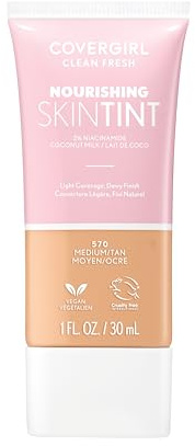 COVERGIRL - Clean Fresh Skin Milk Foundation Medium/Tan 16,856.9-29.6 ml (30ml)