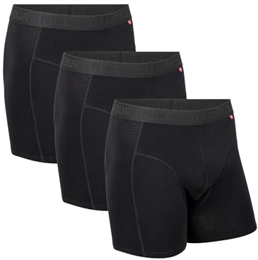 DANISH ENDURANCE Men's Cotton Boxer Shorts, Soft Organic Cotton, Anti Chafing, Stretch Men's Underwear, Classic Fit, 3 or 6 pack