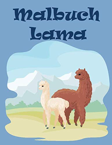 Malbuch Lama: Ausmalbuch Kinder ab 4
