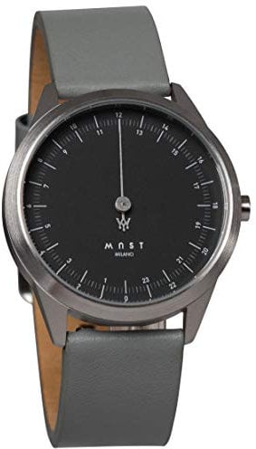 MAST MILANO A24-SL403M.BK.11I 24 Stunden Einzeigeruhr für Herren