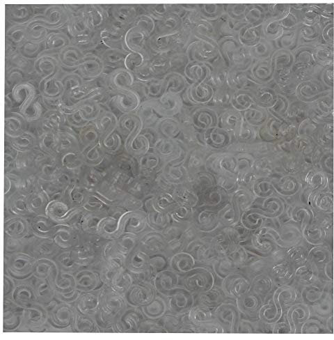 Lily Collection 200 Loom Bands Bänder Gummibänder 5500 Starter Set Anhänger Charms Perlen DIY (100 x S-Clips Transparent)