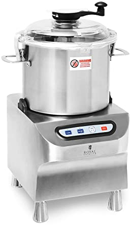 Royal Catering RCBC-12V2 Tischkutter 1500/2200 U/min 12 l Küchenkutter Tischkutter 12 l Kutter Küchenmaschine