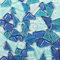 Tessere Mosaico Piastrelle Mosaico Vetro, Colore Misto Irregolari Pezzi di Vetro,Tessere per Mosaico Piastrelle Assortite per ​Lavori Artigianali,Decorazioni,200g(Blues)