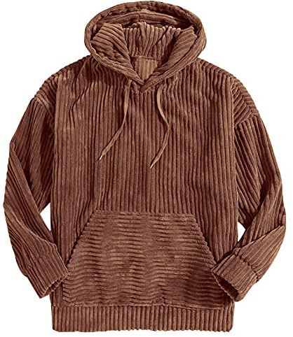 Vuncio Cord Kapuzenpullover Herren Collegejacke Cordjacke Hoodie Colorblock Patchwork Herren Hoodies Pullover Sweatshirt Kontrastfarbe College Junge Jacket Sportjacke Sweatjacke