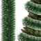 SPRINGOS Ghirlanda per albero di Natale, 6 m, verde scuro, bianco, ghirlanda artificiale per albero di Natale, decorazione per scale