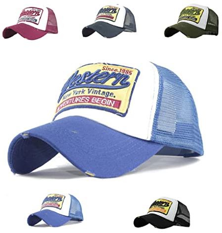 Joligiao Baseballcap Cap mit Mesh-Einsatz Trucker Cap Classic Unisex Snapback Kappe Erwachsene für Damen Herren Schirmmütze