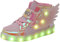 YUNICUS Scarpe da ginnastica per bambini che si illuminano con ricarica USB, lampeggianti, con ali, alte e LED, per ragazze e ragazzi, per Halloween, Natale, compleanno, ottimo regalo, rosa, 32 EU