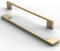 FURNIWARE 10 Pack Cabinet Pull,Brass Cabinet Handles,Hardware Drawer Pulls,Solid Aluminum Kitchen Cabinet Door Handles Pull-192mm(7.6 Inch) Hole Center