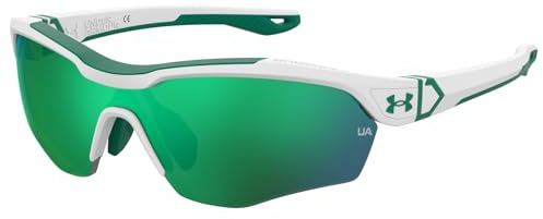 Under Armour Ua Yard Pro Jr 07R/V8 WHITE GREEN Sunglasses Boy Propionate, Standard, 99