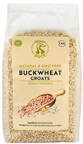 Veggy Duck - Granos de Trigo Sarraceno (1Kg) | Crudos | Sin OMG | Vegano | Sin Tratamiento Térmico